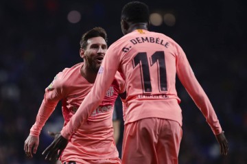 登贝莱：很高兴被夸世界第一人！历史第一人是梅西！